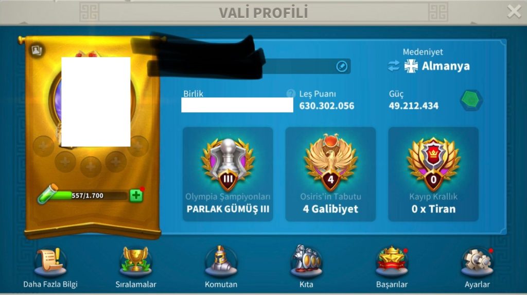 227 GÜNLÜK ! 2.SEZON SONU 3.SEZON BAŞLANGICI HAZIR GÖÇ EDEBİLİR T5 HESAP !