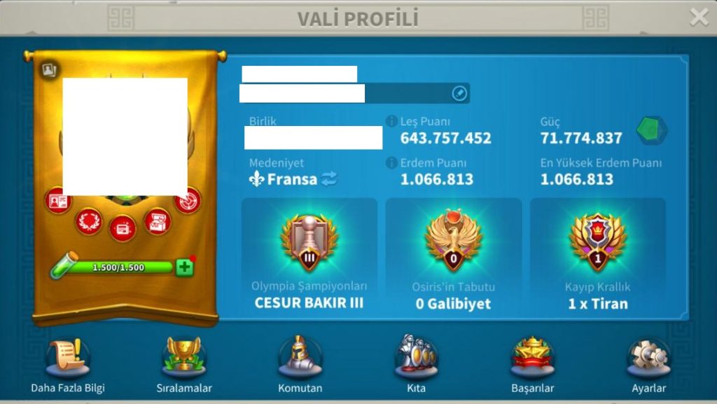 VİP14 – T5 SAF KAN PİYADE HESAP ! 1008 GÜNLÜK ! 9B RSS + 512 GÜN HIZ !