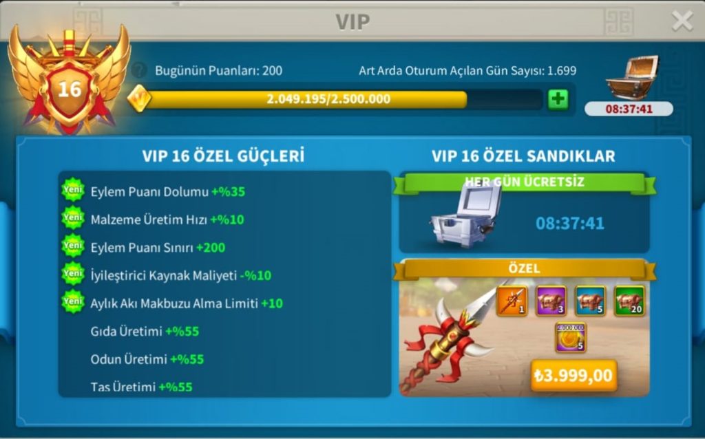 VİP16 GÖÇ ETMEYE YAKIN META PRİME OKÇU HESAP !! 5 KITA AÇIK ALAN  HESAP ! 10B RSS ! 1077 GÜN HIZLANDIRMA !