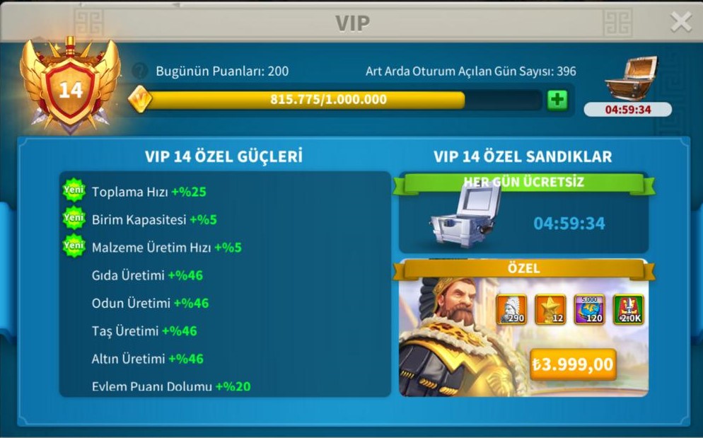 VİP14 //421 GÜNLÜK GENÇ T4 HESAP !! OKÇU ATOM KARINCAYA HOŞGELDİNİZ !!! İSTENİRSE T5 AÇILIR VE SADECE +3 PASAPORTA GÖÇ EDEBİLİR !