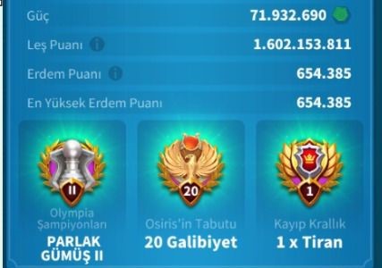 VİP16 TATİL BİLETİ İLE GÖÇ EDEBİLİR META PRİME HESAP ! 7B RSS ! 1016 GÜN HIZLANDIRMA !