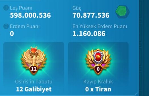 TATİL BİLETİ HAZIR OKÇU VİP16 HESAP ! 770 GÜN GENEL HIZLANDIRMA + 400 EVRENSEL KAFA ! 672K AP CANAVARI !  +7B RSS !