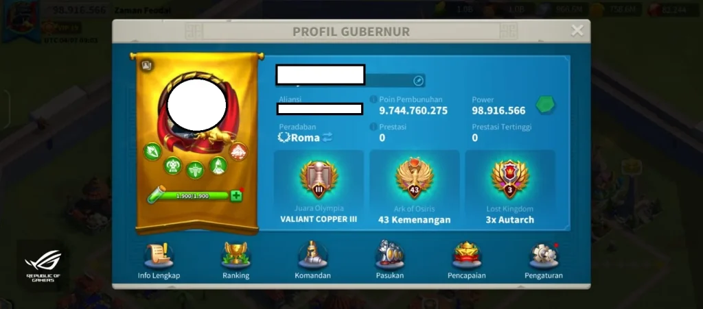 🔥 VIP 19 SEVİYESİNDE, GORGO VE LIU CHE DAHİL 30+ KOMUTANLI SAVAŞÇI HESABI!