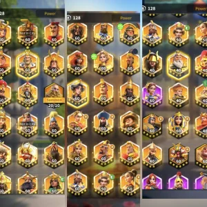 🔥 HAZIR GÖÇ DOLU VİP 19 ! , 1455 ALTIN HEYKELLİ 50 EKİPMAN- 28 KRİTİK ! ! 🔥