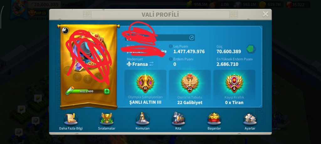 VİP15 FULL PİYADE T5 HESAP ! SATIŞTA !! 7B RSS ! 350 GÜN HIZ !