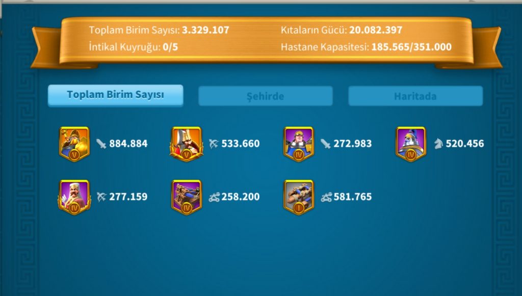 VİP16 TATİL BİLETİ İLE GÖÇ EDER 5 KITA AÇIK ALAN HESAP ! 730 ALTIN KAFA ! 1800 GÜN HIZ ! 13B RSS ! HEM STOK HEM SAVAŞ !