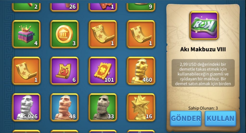 VİP18 HAZIR GÖÇ EDEBİLİR 5 KITA AÇIK ALAN 4 KITASU FULL SET ! 460 ALTIN KAFA ! 19B RSS ! META GARRİSON HESAP !