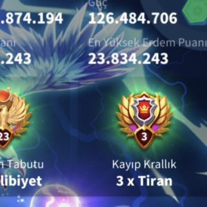 5 KITA FULL SET LEGANDARY SVİP HESAP ! 47/31 KRİTİK BOL SEVİYELİ !! 2 ZENİTH TEMALI ! TAM BİR GLADİO HESABI !