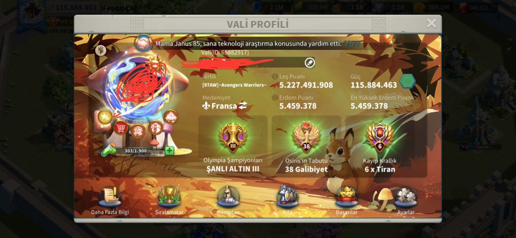 VİP18 HAZIR GÖÇ EDEBİLİR 5 KITA FULL SET ! ZENİTH TEMALI HESAP ! SON ZENİTH ! 1500 GÜN HIZ ! 10B RSS ! 1208 ADET ALTIN KAFA ! DOLU DOLU !
