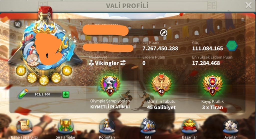VİP18 HAZIR GÖÇ EDEBİLİR ! ZENİTH TEMALI ! 5 KITA FULL SET ! 30B RSS ! 665 GÜN HIZLANDIRMA ! 550 ALTIN KAFA ! FULL META !