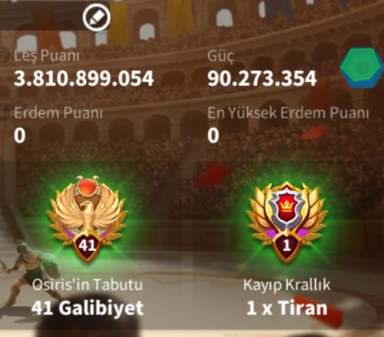 VİP17 // 5 KITA FULL SET LEGANDARY DELİCİ HESAP ! ÜZERİNDEKİLERLE BİRLİKTE 39B RSS ! 839 GÜN HIZLANDIRMALI ! VİP18’E SON 700K !