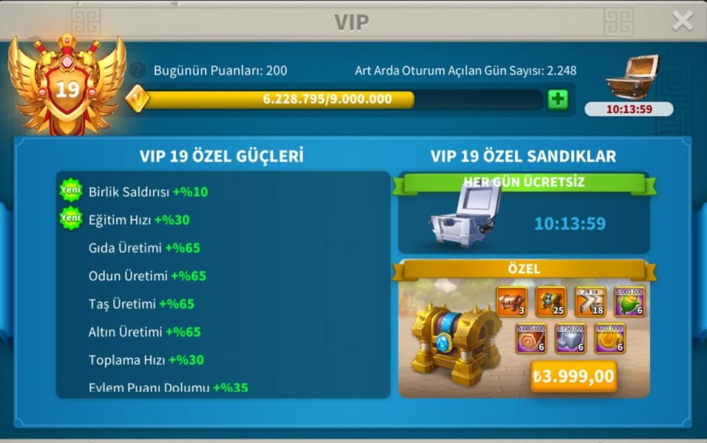 VİP19 HAZIR GÖÇ EDEBİLİR 5 KITA FULL SET LEGANDARY HARİKA ALAN HESABI ! 45/20 KRİTİK ! FULL META PRİME !