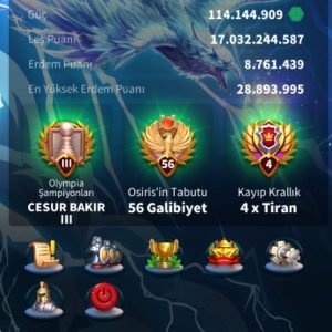 HAZIR GÖÇ EDEBİLİR SVİP HESAP ! 7 KITA FULL SET LEGANDARY ! ++ 55/24 Kritik ! 43B RSS //750 GÜN HIZ ! ZENİTH TEMA ! BALİNA PROFİL ! AĞIR SAVAŞ MAKİNASI BU FİYATA DÜŞÜNME !