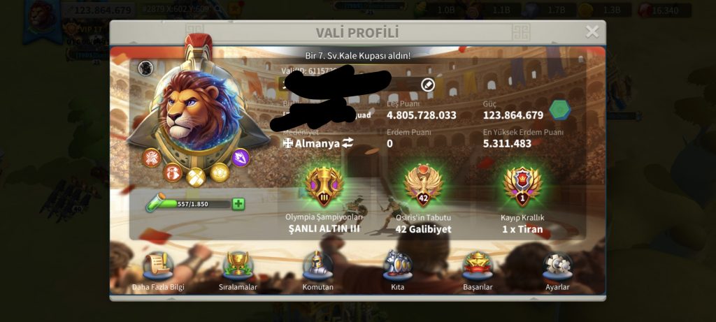 VİP17 HAZIR GÖÇ EDEBİLİR 5 KITA FULL SET HESAP !! YALDIZLI ÇARDAK ZENİTH TEMALI !! 17B RSS + 1000 GÜN HIZLANDIRMA !