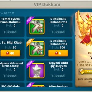 VİP18 5+1 KITA FULL//FULL SET ! PRİME RALY-GARNİZON HESAP ! 48/21 KRİTİK ! 15B RSS – 1180 GÜN HIZLANDIRMA !