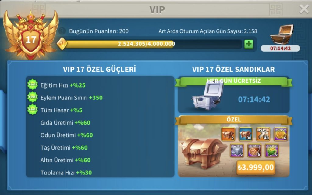 VİP17 5 KITA AÇIK ALAN HESABI ! KELEPİR FİYATA SİZLERLE !