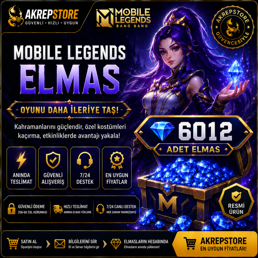 Mobile Legends 6012 Elmas