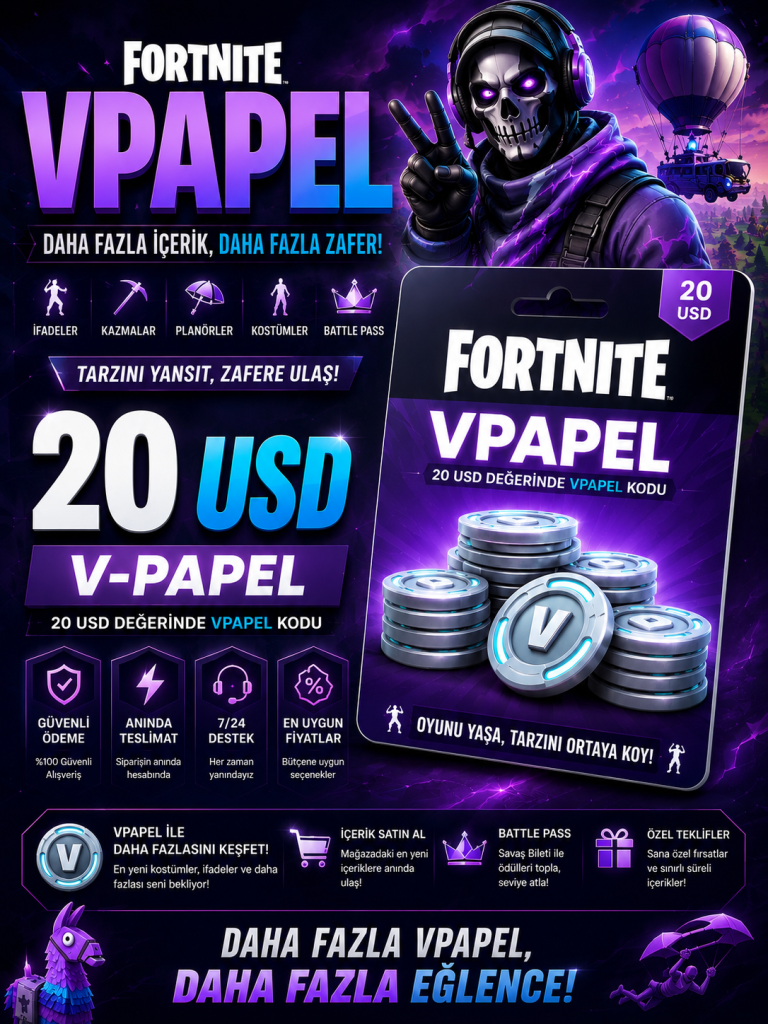Fortnite Vpapel 20 USD