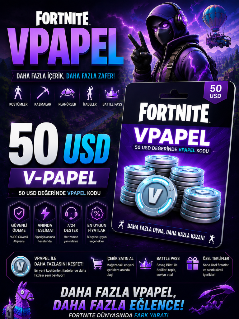 Fortnite Vpapel 50 USD