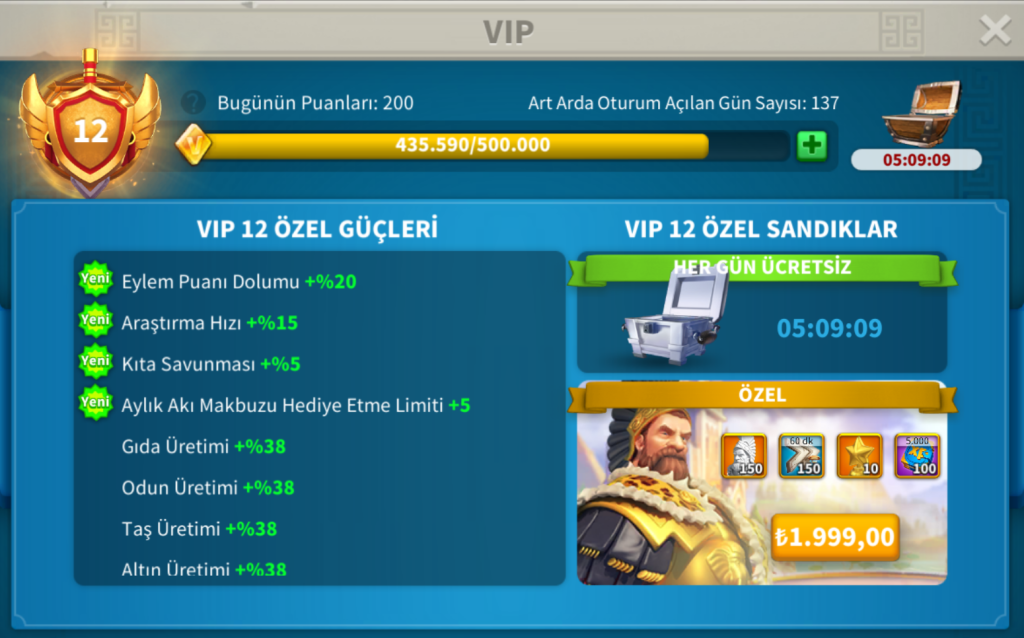 KVK2 138 Günlük Max mino-cao 300 gün hız // T4 HESAP ! ARA BULAMAZSIN BU FİYATA !