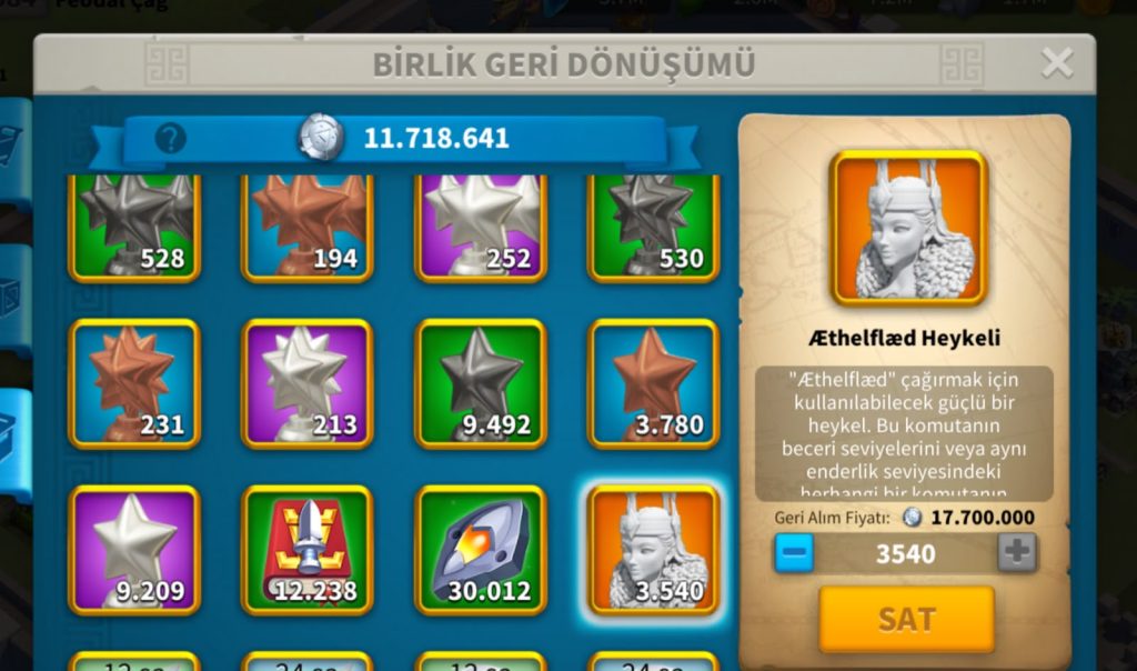 VİP18 HAZIR GÖÇ EDEBİLİR 5 KITA FULL+FULL SET DİNAMİK HESAP ! 1550 GÜN HIZ ! OPEN FİELD  İÇİN 1-1 !