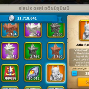 VİP18 HAZIR GÖÇ EDEBİLİR 5 KITA FULL+FULL SET DİNAMİK HESAP ! 1550 GÜN HIZ ! OPEN FİELD  İÇİN 1-1 !