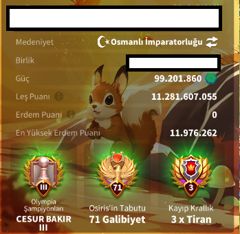 VİP 19 6 KITA FULL+FULL SET !!  / ZENİTH TEMALI CANAVAR HESAP !  A SEED KRALLIKTA +20 GC !!