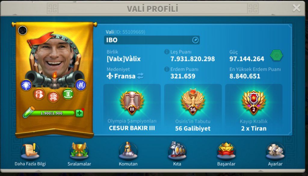 VİP18 HAZIR GÖÇ EDEBİLİR 5 KITA FULL+FULL SET DİNAMİK HESAP ! 1550 GÜN HIZ ! OPEN FİELD  İÇİN 1-1 !