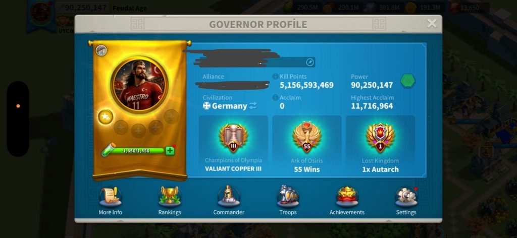 VİP17 HAZIR GÖÇ EDEBİLİR HİBRİT HESAP ! 6 KITA FULL SET ! 800 GÜN HIZ ! 20B RSS ! +4 FARM  !