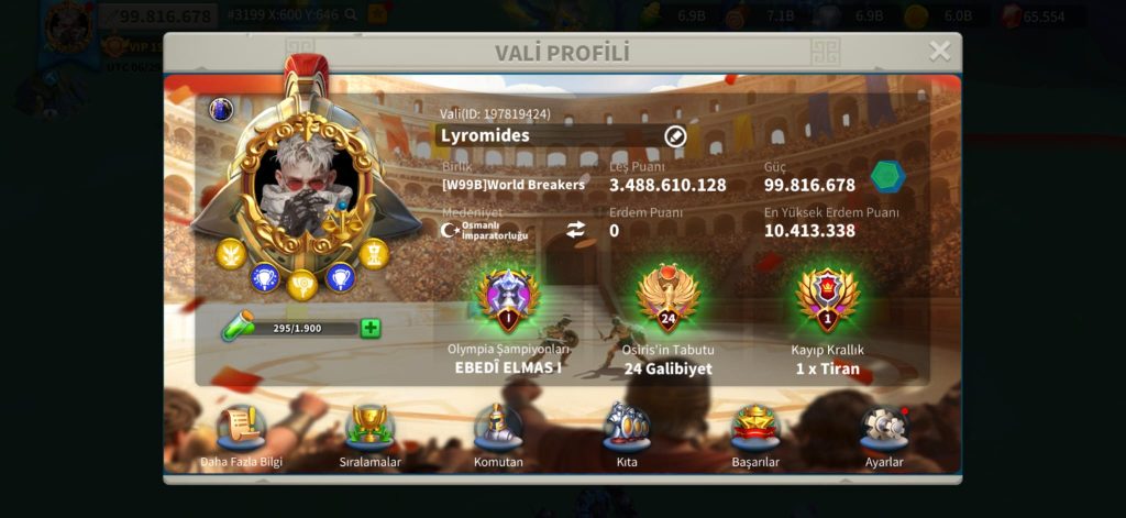 VİP19 // 5 KITA FULL SET 501 GÜNLÜK HESAP  ! ÜZERİNDE 28B RSS VERİLCEK ! 1130 GÜN HIZLANDIRMA !