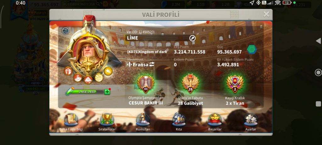 VİP17 4 KITA FULL SET META PRİME HESAP ! 761 GÜN HIZ ! 11B !
