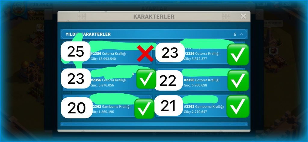 FETİH SEZONUNDA 6’LI FARM HESABI 16M HARİÇ HEPSİ GÖÇE HAZIRDIR !