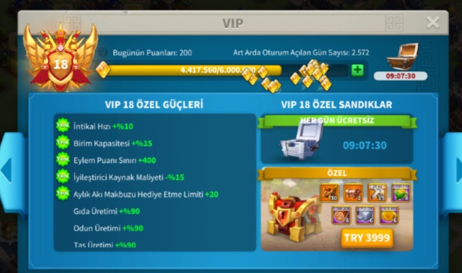 MUHTEŞEM VİP 18 RALLY //  GARNİZON – ALAN HESABIMIZ SİZLERLE FULL META!! / BOL SİMGESELLİ SETLER /SARI YAZITLI TEHÇİZATLAR!!!! 1000! GÜN HIZLI DOLU DOLU HESABIMIZ SİZLERLE