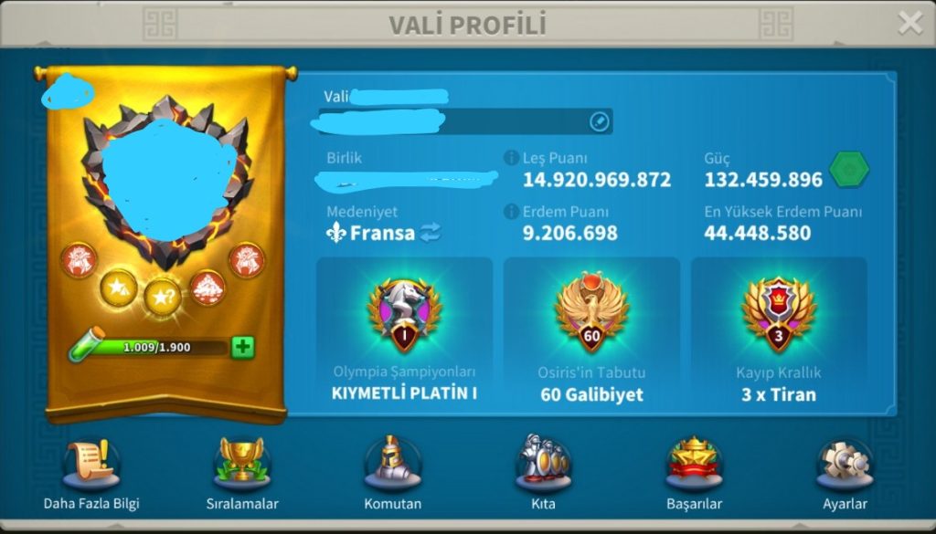 🔥 MÜKEMMEL SVIP • 3150 Günlük • 6 KITALI ALAN CANAVARI • 40B RSS (Üstündlerle Toplam 7eki5B RSS) • 1200 Heykel • DEV GELİŞİMİ, MUAZZAM STOKU VE KELEPİR FİYATIYLA EFSANE SVIP ŞİMDİ SİZLERLE! 🔥