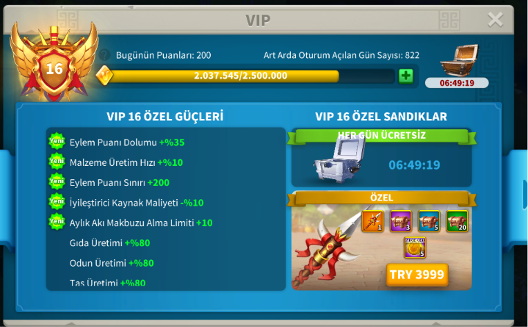 VİP 16 | 5 FARM | 3 KITA HAZIR | 12B RSS | +1788 GÜN HIZ | YAZITLI