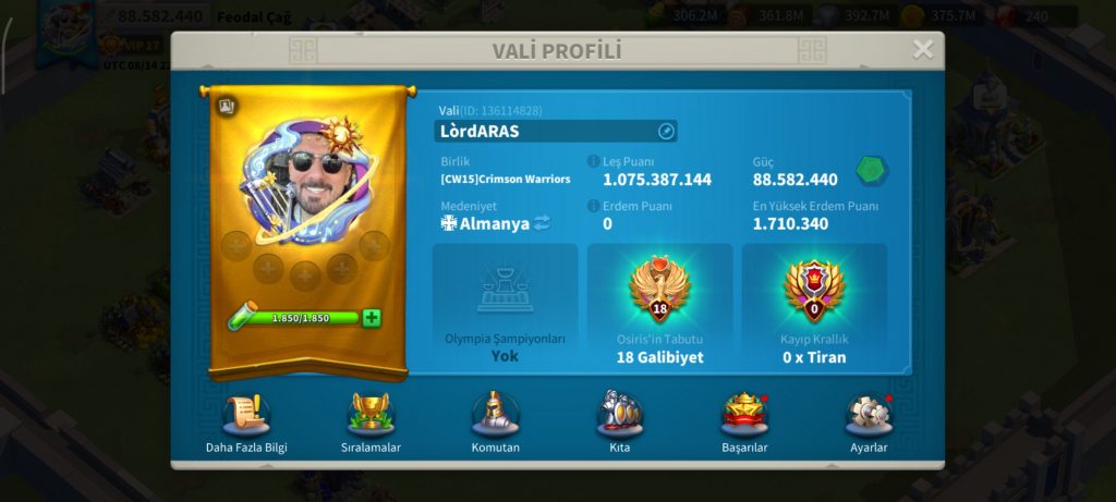 Vip17 — Vip 18 e 500k 5 kıta hesap // KAÇIRMA KELEPİR FIRSAT !