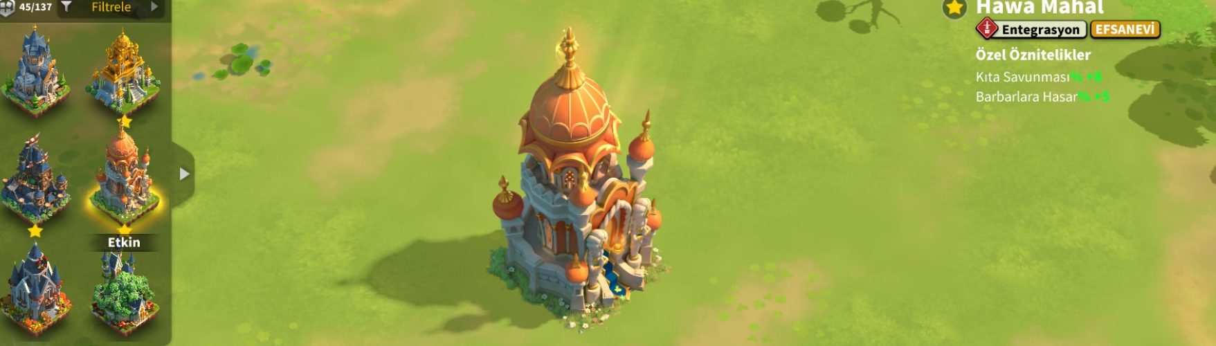 5 KITA FULL SET // VİP17 HAZIR GÖÇ EDEBİLİR – 62B RSS ! 1450 GÜN HIZLANDIRMALI ! 620 GOLD CHEST !