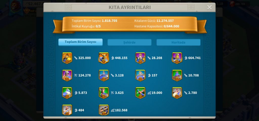 KVK 2 | VİP 16 | 2 KITA MİNO FULL SET | 700+ GÜN HIZLANDIRMA | 10B RSS | 1300+ ALTIN KAFA