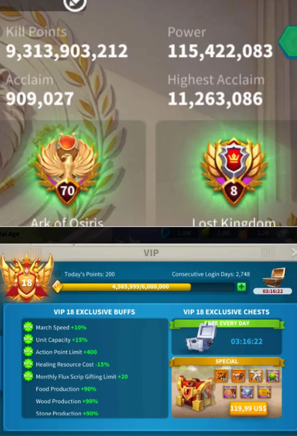 13 ADET YAZITLI!!!!!!!! – GELİŞİME AŞIRI ELVERİŞLİ!!! – 7 KITAYA SAHİP BİR VIP 18 – GÖÇE DİREKT HAZIR – 2600 GÜN EVRENSEL HIZ – 1200 ADET ALTIN KAFA
