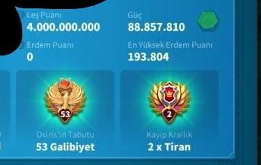 VİP17 HAZIR GÖÇ EDEBİLİR 5 KITA FULL SET — 11 FARM – 52B RSS + ZENİTH ! !!! ÇİFT KARAKTER !