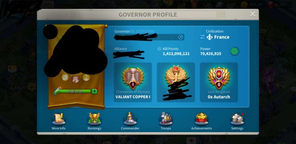 🔥 KVK 3 | 4 KITA | GELİŞİM HESABI | 70M GÜÇ | 1.4B KP