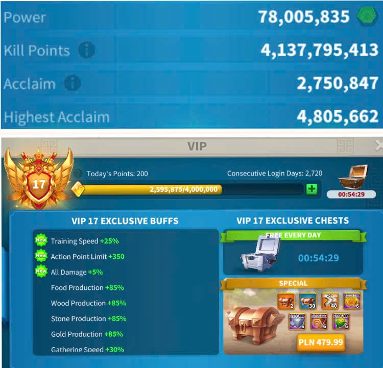 VIP 17 | 5 Kıta | 78M Güç | 4B KP | Alanlık | Yazıtlı