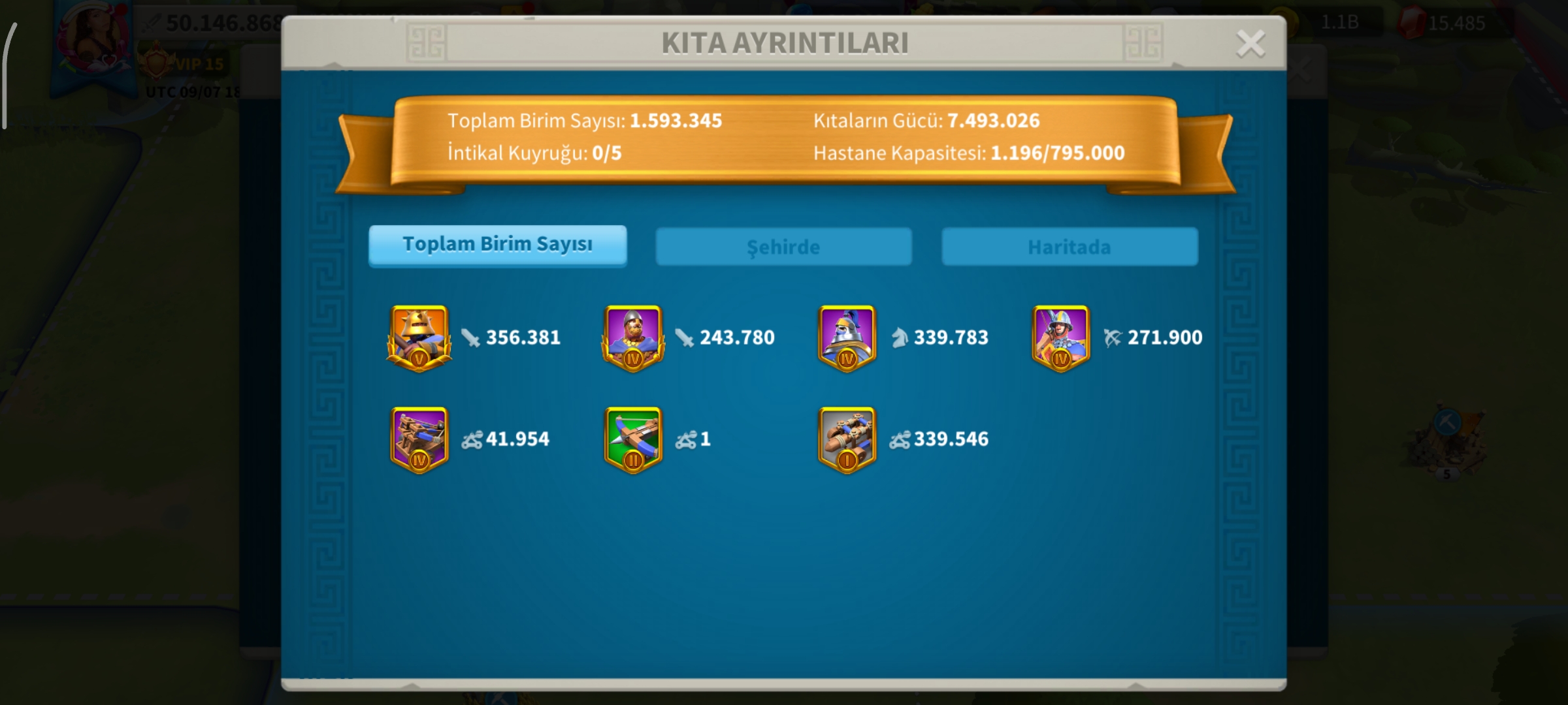 VIP 15 | 1 Kıta | 600+ Gün Hızlandırma | 3.3B RSS